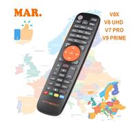 Télécommande GTmedia Mar pour gtmedia v8x v9 prime v8 uhd et v7 Pro exclusivement pour les pays européens-210 mango