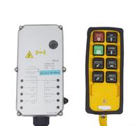 Télécommande industrielle sans fil pour grue 6 touches 800 MHz | Compatible DC24V/AC220V/AC380V, résistant à l'huile et à l'acide, pour convoyeurs de grues, pompes minières