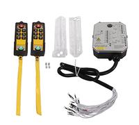 Télécommande Industrielle sans Fil pour Grue à Double poignée, étanche, Anti-Acide, Anti-Chute avec Forte Anti-interférence pour grues, convoyeurs, matériau ABS (AC380V)