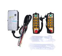 Télécommande industrielle Télécommande étanche à double poignée Electric Lift Wireless Interrupteur Récepteur d'émetteur avec verrouillage DC24V pour le convoyeur de grue matériau