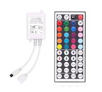 Télécommande infrarouge sans fil 44 touches avec connecteur LED RVB 1 port, boîtier LED pour bandes lumineuses LED SMD3528 5050 (44 touches, 1 port hezi 02)