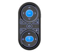 Télécommande intelligente à commande vocale Air Mouse, Gyro rétroéclairé rvb 2.4G, télécommande d'apprentissage IR pour Android TV BOX