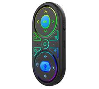 Télécommande intelligente à commande vocale Air Mouse, Gyro rétroéclairé rvb 2.4G, télécommande d'apprentissage IR pour Android TV BOX
