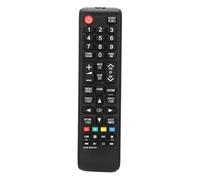 Télécommande intelligente Emoshayoga AA59-00818A, télécommande de remplacement compatible avec les téléviseurs Samsung (noire)