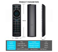 Télécommande intelligente sans fil G20S PRO, 2.4G, 30 boutons, pour télévision, pour la maison, noir, pour PC, boîtier TV, STB