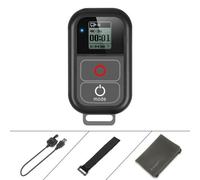 Télécommande intelligente WiFi télécommande étanche avec câble de charge dragonne pince métallique pochette en tissu pour GoPro