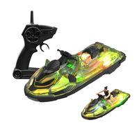 Télécommande LED pour Jouer dans l'eau avec Signal Fort de 2,4 GHz, Jouets imperméables pour lac et Piscine, Jouets de Course éclairés pour, mai