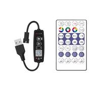 Télécommande LED - Unité de gradation sans fil de 2,4 GHz, télécommande LED multicolore | Signal stable Contrôleur lumières LED de 5-24 V, télécommande compacte pour la luminosité de la lumière