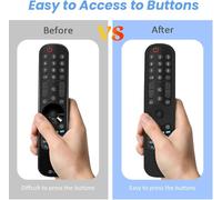 Telecommande Lg Housse Coque Compatible Avec Lg Télécommande An-Mr21Ga An-Mr21Gc An-Mr22Ga An-Mr22Gn Mr23Ga Mr24Ga Smart Tv,Etui Protection En Silicone Pour Lg Magic Remote 2021/2022/2023/2024