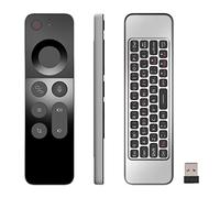 Télécommande Mini Air Fly Mouse avec Clavier 2.4G W3 Commande vocale sans Fil pour Android TV Box/Windows/Mac OS/Linux Gyroscope à Distance