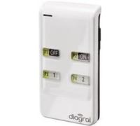 DIAG42ACK - Télécommande 8 fonctions pour alarme Blanc