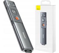 Télécommande multifonctionnelle Baseus Orange Dot pour présentations, avec pointeur laser, sans pile (gris)