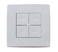 Yokis Télécommande murale TLM4T45P – 4 touches – Power
