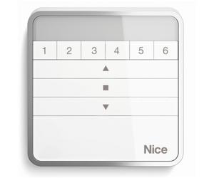 Télécommande murale pour volet roulant NICE et store 6 Canaux - W6