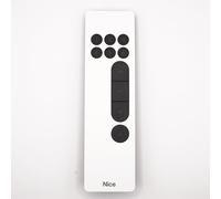 Télécommande murale Pour volets, stores, portails Nice DOMI P6 - 6 canaux - Compatible 433,92 MHz O-Code et PLN2+ - Blanc ou Noir - Compatible Yubii Home + 1 Porte-clés DOMOBIP (BLANC)