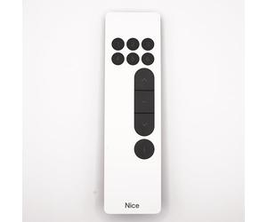 Télécommande murale Pour volets, stores, portails Nice DOMI P6 - 6 canaux - Compatible 433,92 MHz O-Code et PLN2+ - Blanc ou Noir - Compatible Yubii Home + 1 Porte-clés DOMOBIP (BLANC)