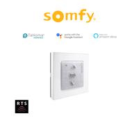Somfy 1810880 - Smoove Origin RTS - Commande radio murale sans fil - Technologie RTS - Pour commander 1 moteur ou 1 groupe de moteurs radio RTS