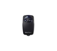 Télécommande Nice FLO2R-S - Émetteur Portail et Porte de Garage - 2 Canaux, Fréquence 433,92 MHz, Noir/Blanc - Compatible Motorisation Nice
