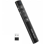 Telecommande Ordinateur Powerpoint Pointeur du Présentateur avec 2.4GHz USB Télécommande Powerpoint Sans Fil Presentation Cliqueur Zapette Powerpoint, pour Présentation, Enseignement, Bureau