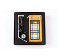 Télécommande portable sans fil pour machines de découpe laser CNC, ABS, récepteur USB, démarrage/pause, recherche des bords, mouvement d'axe (orange, taille standard, standard, interface anglaise)