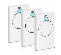 Télécommande portail 4 Canaux, compatible avec FAAC XT2 868 Modèle, 868MHz Télécommande de remplacement pour motorisation portail et porte de garage, 4 boutons, Blanc, Lot de 3