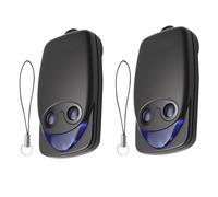 Télécommande portail 433,92 MHz lot de 2, compatible Nice FLO1 FLO2 FLO4 687368713, télécommande porte de garage 2 canaux, code fixe, longue portée 50m, avec piles incluses et guide d’appairage facile