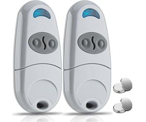 Télécommande portail, 433,92 MHz, télécommande universelle, 2 pièces, télécommande universelle, portail compatible avec Top 432EE, 432EV, 432NA, 432A, 432M, 432S, T432, 2 canaux