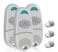 Telecommande Portail, 433,92 MHz Telecommande Universelle Porte de Garage, 3pcs Télécommande Porte Garage Compatible avec 432EV, 2 Canaux