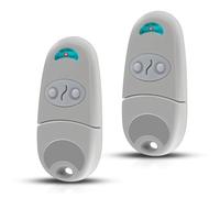 Télécommande Portail 433.92MHz pour Remplacement et Famille, 2 Canaux Clonage Rapide 50m Portée, Compatible avec TOP-432EV/TOP-432EE/TOP-432NA (Lot de 2)