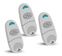 Télécommande Portail Garage 433.92MHz 3PCS, 2 Canaux Compatible avec C@ME TOP-432EV/EE/NA, Télécommande C@ME Universelle pour Porte de Garage et Portail