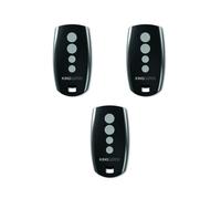 Pack 3 Télécommandes portail Emetteur Radio King-Gates Stylo 4 Noire KVASTY4A - 433.92 MHz