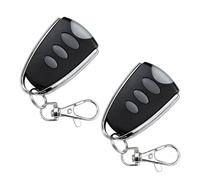 Telecommande Portail, Télécommande Portail, Telecommande Universelle Portail 433MHz, Copieur 3 Boutons Lot de 2 avec Cadre Métal pour Garage, Portail et Barrière