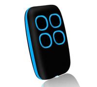 Télécommande portail universelle 4 en 1, télécommande rolling code universel multifréquence de 280 à 868 mhz. Radiocommande portail programmable version mise à jour avec liste de compatibilité (bleu)