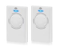 Télécommande porte garage, Télécommande Porte 2 Pièces, Télécommande Pour Portails 433 MHz, Compatible Avec Télécommandes XT2 433 SLH LR, XT4 433 SLH LR, 4 Canaux, Blanc