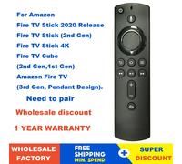 Télécommande pour Amazon Alexa 2e Gen, clé TV 4K Box Cube 1ère 2ème 3ème génération, accessoires de télécommande, L5B83H