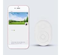 Télécommande pour App Page Turner Clicker, Télécommande D'enregistrement Vidéo de Caméra Bluetooth, Bague de Défilement Intelligente pour, Bouton Selfie (White)