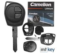 Télécommande pour clé de voiture - 1 boîtier + 1 clavier + 1 lame HU133R moulée - 1 pile CR1620 compatible avec Opel Suzuki Nissan