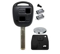 Télécommande pour clé de voiture - 1 boîtier 2 boutons TOY48 + 1 clavier + 2 micro-boutons + 1 pile CR2016 pour Toyota