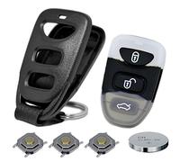 Télécommande pour clé de voiture - 1 boîtier à 3 boutons - 1 clavier - 3 micro-boutons - 1 pile CR2032 pour Hyundai/Kia