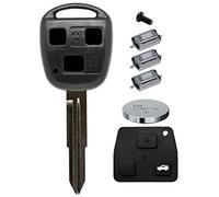 Télécommande pour clé de voiture sans fil 1 x boîtier 3 boutons TOY41 + 1 x clavier + 3 x micro-boutons + 1 x pile CR2016 pour Toyota
