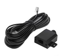Télécommande pour contrôle du volume de caisson de basses dans la voiture, câble 4 cœurs de 5 m avec option 6 broches, ABS noir, montage facile pour systèmes audio de véhicule pour une utilisation