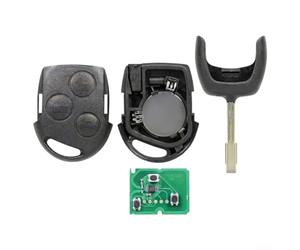 Télécommande Pour Ford pour fiesta Focus 433MHz Puce 4D63 Trois | Plastique technique pour cuivre taille 10x7x1cm compatible pour fiesta MK6 pour c-max pour s-max pour mondeo