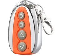Télécommande pour Motorisation de Portail Coulissant VEVOR 4 boutons 40 m 433,92 MHz ABS/alliage d'aluminium 50x30x15mm Orange et argent