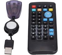 Télécommande pour Ordinateur PC Contrôleur D'ordinateur sans Fil de Portée 18 M / 19,7 Yd Mini Contrôleur de Centre Multimédia USB avec Récepteur USB pour Windows,pour
