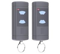 Télécommande pour ouverture de porte de garage 868,3 MHz pour émetteur manuel Hörmann, 2 canaux, 2 télécommandes, compatible avec Hörmann HSM4-868, HSE2-868, HS4-868