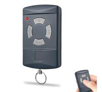 Télécommande pour ouvre-porte de garage - 40,685 MHz - Pour boutons gris - 4 canaux - Compatible avec Hörmann HSM4-40, HSM2-40, HS2-40, HS4-40, HSE2-40, HSE2-40, HSE4-40