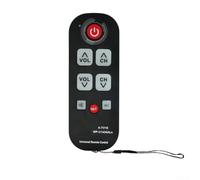 Télécommande pour personnes âgées avec boutons extra larges - Contrôle TV à contraste élevé pour une vision basse - Apprentissage One Touch et configuration automatique - Fonctionne avec la plupart