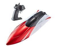 Télécommande pour piscine vitesse de 15 km/h, feu arrière LED, jouet | Alarme de batterie faible et hors portée, rechargeable, 100 minutes d'autonomie, RC pour adultes et enfants, piscine
