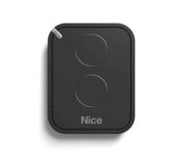Télécommande pour portails et porte de garage NICE FLO2RE - 2 canaux 433.92 mhz - Rolling code - Compatible récepteurs flox2r/floxi2r/ox2/ox4t/oxibd (Noir)