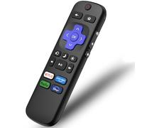 Télécommande pour Roku TV, télécommande de rechange pour téléviseurs TCL/Hisense/Sharp/Philips/JVC/RCA/Magnavox/Sanyo/LG/Haier ROKU avec boutons Netflix Disney+/Hulu/Prime Video